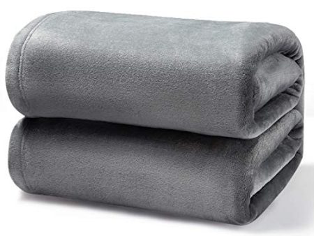 Bedsure Manta Cama 180 Invierno - Manta Sofa Extra Grande de Franela Suave, Mantas 270x230 cm Cubre Sofas, Gris Reacondicionado Online Hot Sale