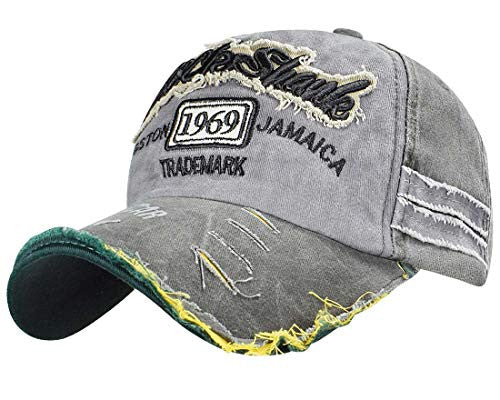 Umipubo Gorras de béisbol Deportivas Unisex New York Bordado cómodo Tejido elástico (Gris negro2, Talla única) Online now