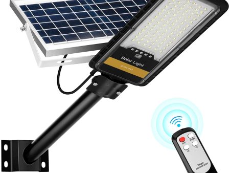 80W Farolas Solares Exterior 6000K 84LEDs Focos Led Exterior Solares con Soporte y Control Remoto Luces Solares para el Jardín Camino Entrada (Ligeras marcas de uso) Reacondicionado on Sale